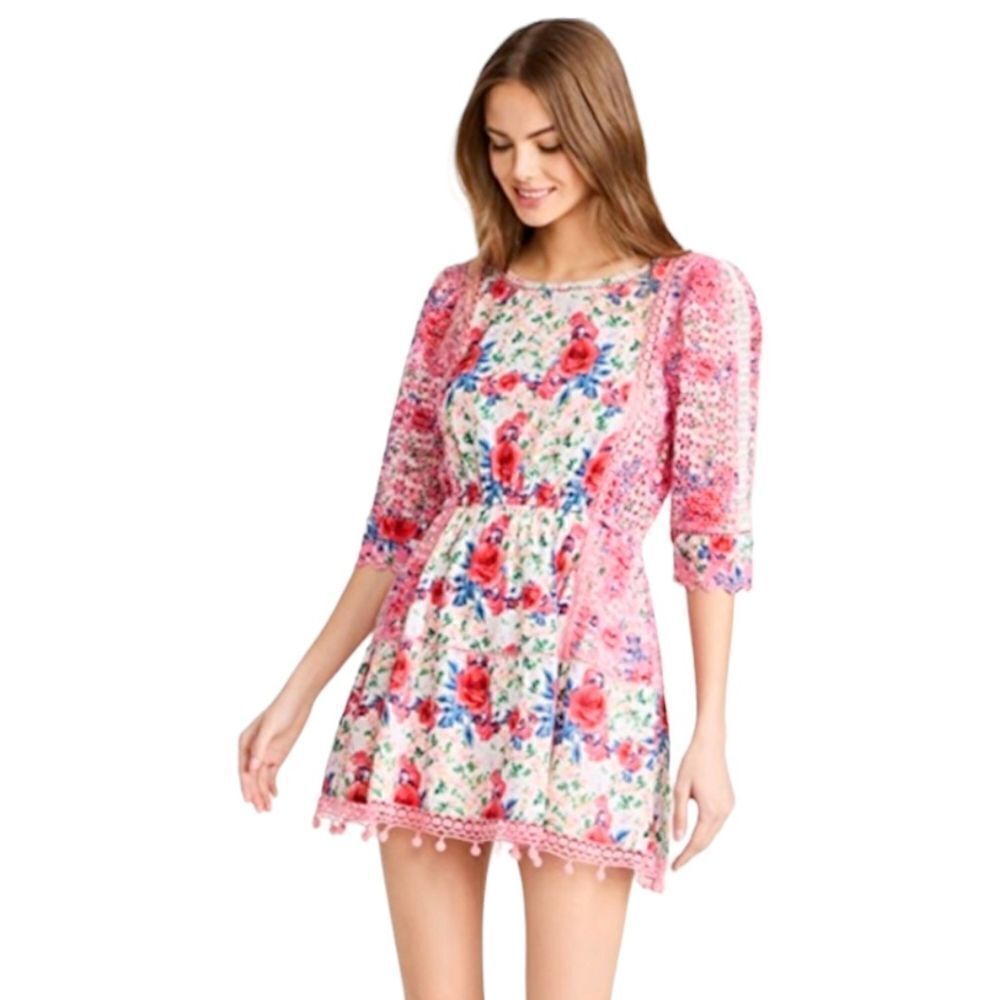 LoveShackFancy Novalie Crochet‎ Embroidered Eyelet Cotton Floral Dress sz… - Picture 2 of 16